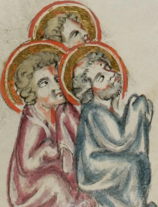 An illustration from Klosterneuburger Evangelienwerk, 1340, leaf 330