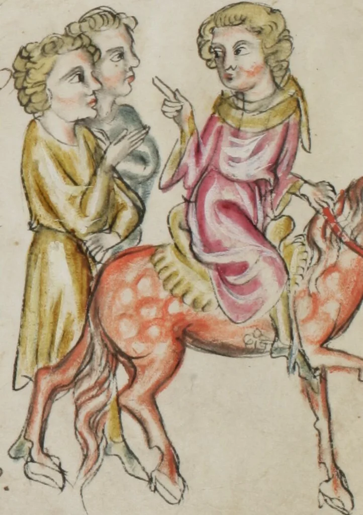 An illustration from Klosterneuburger Evangelienwerk, 1340, leaf 371