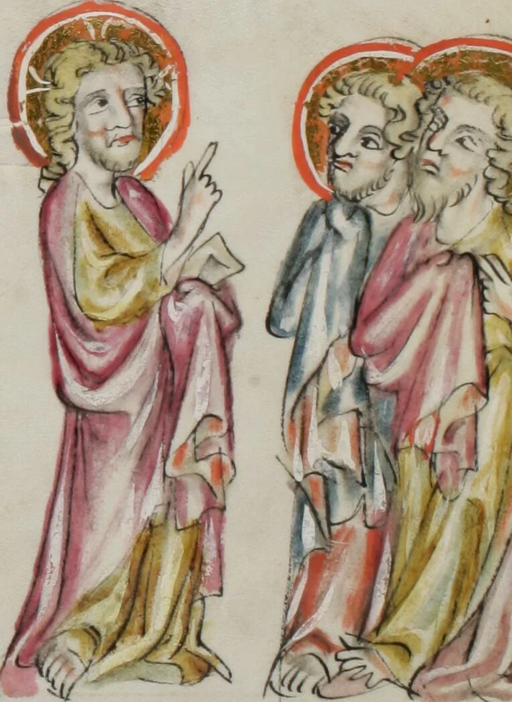 An illustration from Klosterneuburger Evangelienwerk, 1340, leaf 419