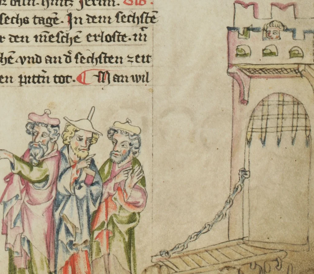 An illustration from Klosterneuburger Evangelienwerk, 1340, leaf 441