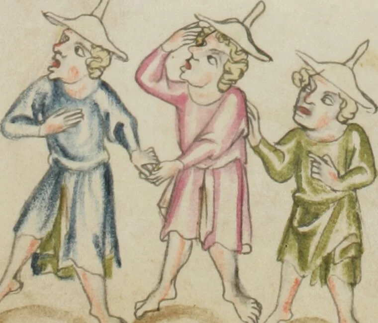 An illustration from Klosterneuburger Evangelienwerk, 1340, leaf 441
