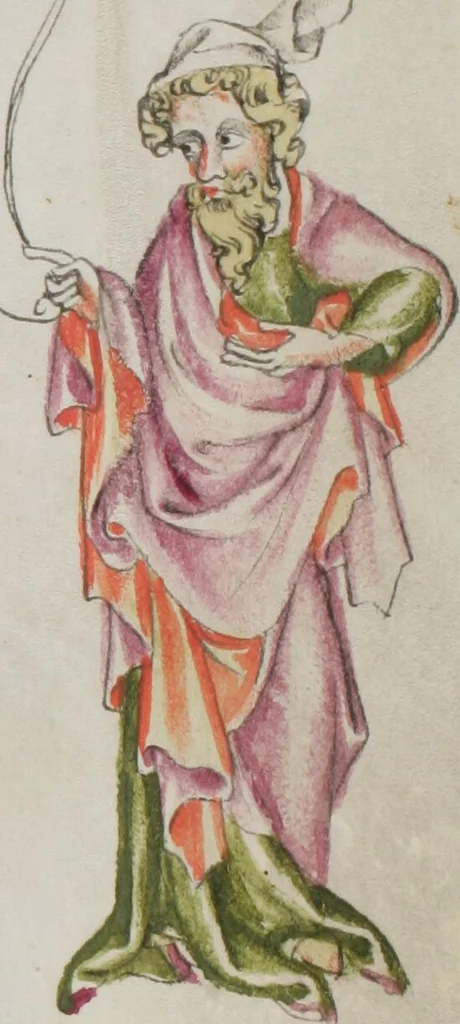 An illustration from Klosterneuburger Evangelienwerk, 1340, leaf 447
