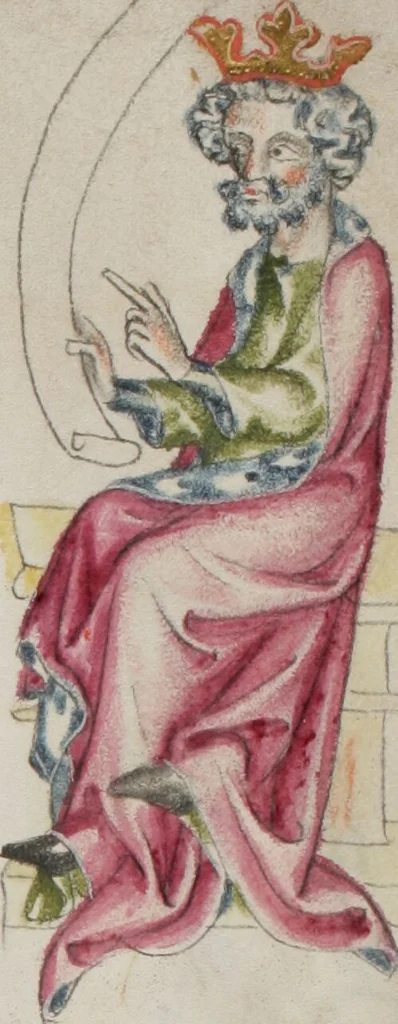 An illustration from Klosterneuburger Evangelienwerk, 1340, leaf 449