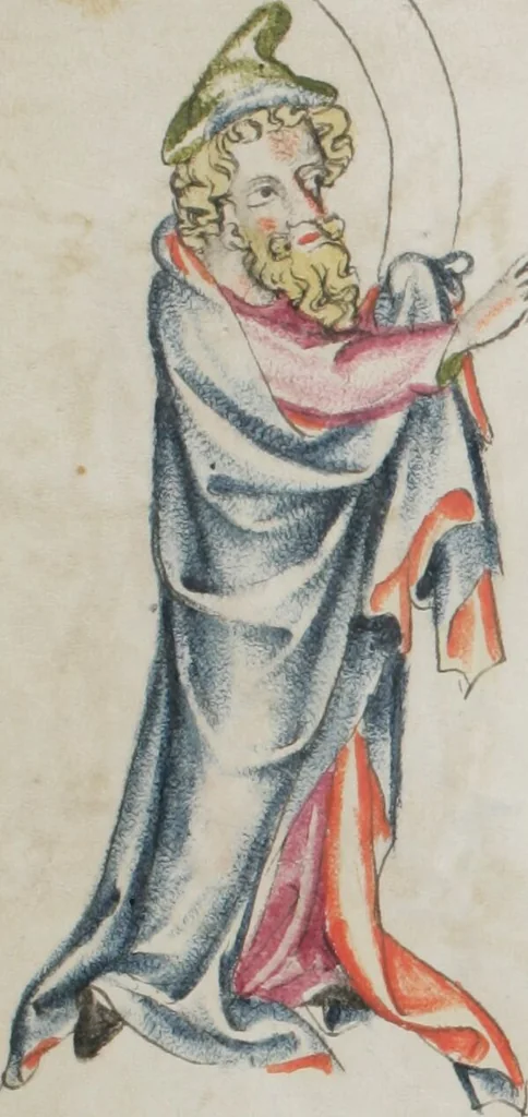 An illustration from Klosterneuburger Evangelienwerk, 1340, leaf 450
