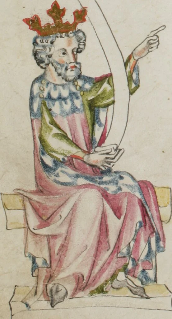 An illustration from Klosterneuburger Evangelienwerk, 1340, leaf 450