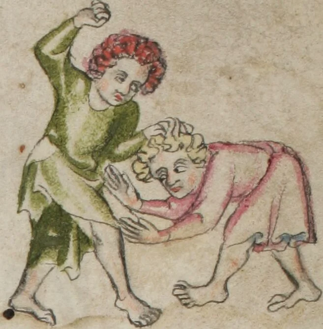 An illustration from Klosterneuburger Evangelienwerk, 1340, leaf 453