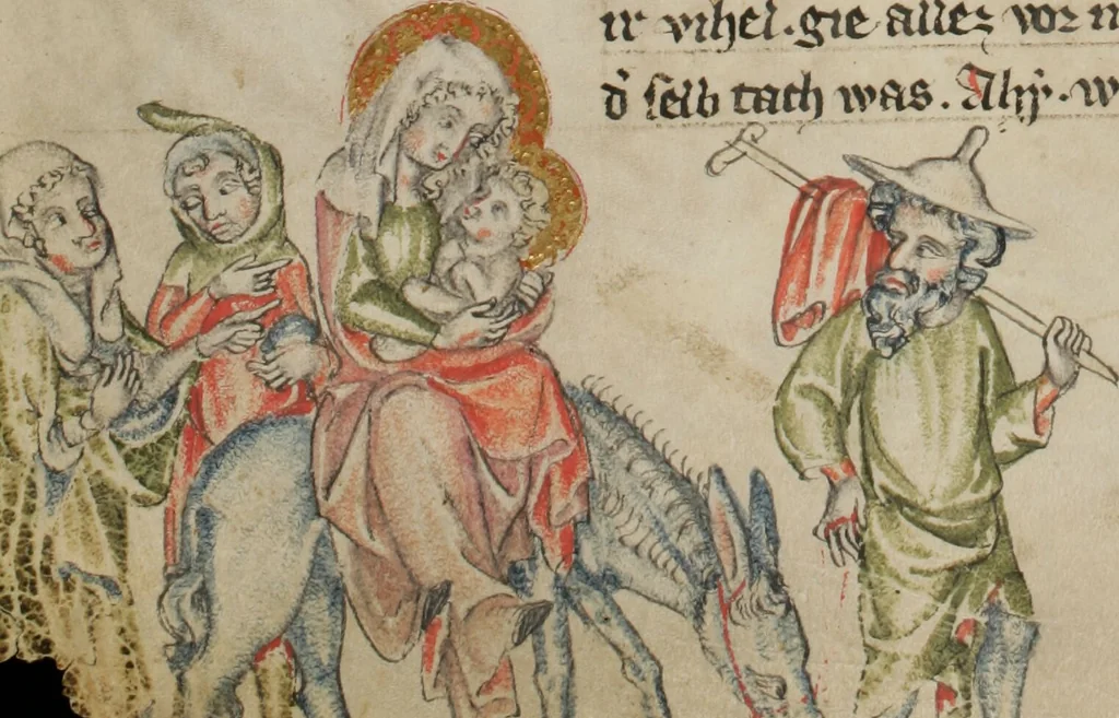 An illustration from Klosterneuburger Evangelienwerk, 1340, leaf 46