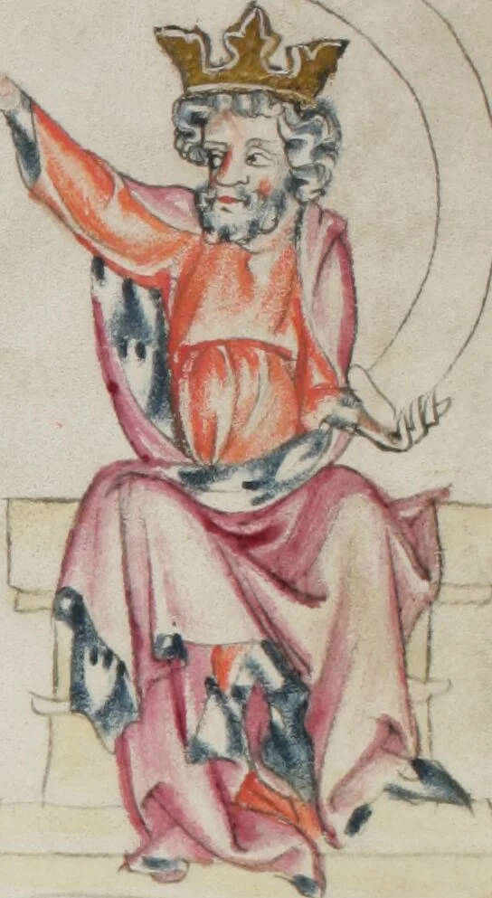 An illustration from Klosterneuburger Evangelienwerk, 1340, leaf 469