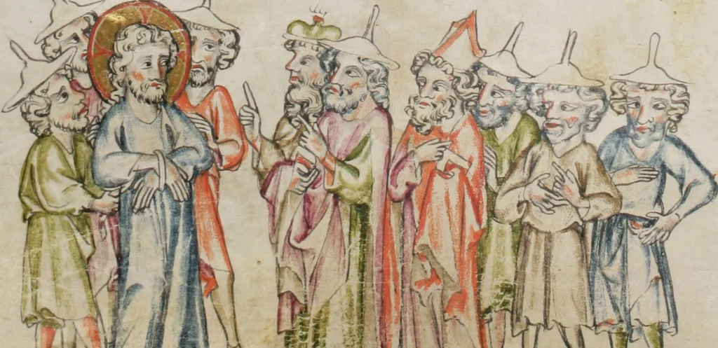 An illustration from Klosterneuburger Evangelienwerk, 1340, leaf 476