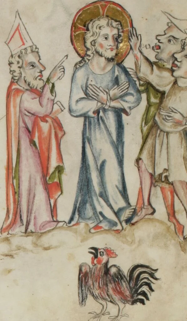 An illustration from Klosterneuburger Evangelienwerk, 1340, leaf 477