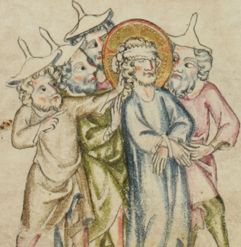 An illustration from Klosterneuburger Evangelienwerk, 1340, leaf 477