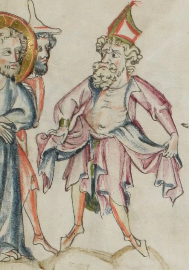 An illustration from Klosterneuburger Evangelienwerk, 1340, leaf 478