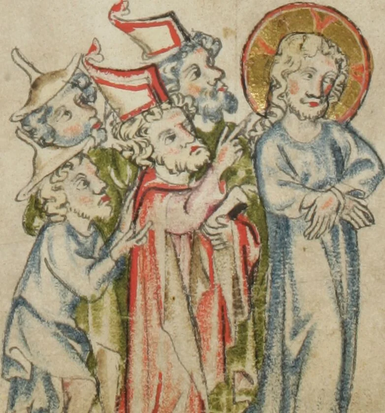 An illustration from Klosterneuburger Evangelienwerk, 1340, leaf 479