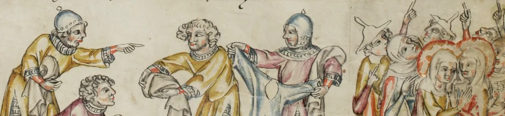 An illustration from Klosterneuburger Evangelienwerk, 1340, leaf 483