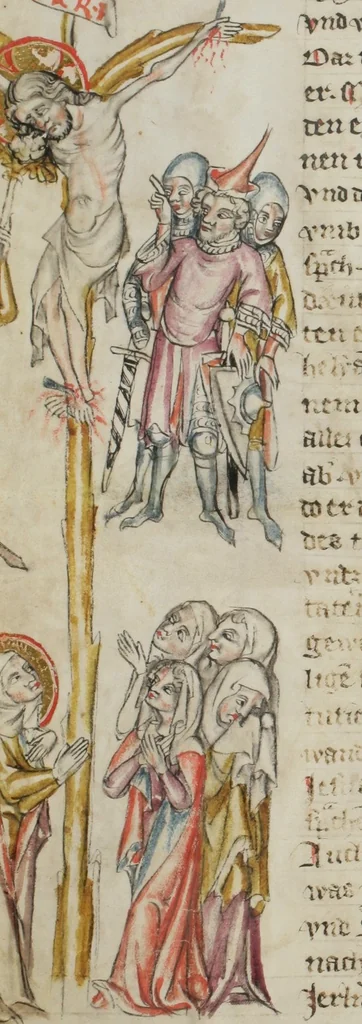 An illustration from Klosterneuburger Evangelienwerk, 1340, leaf 484