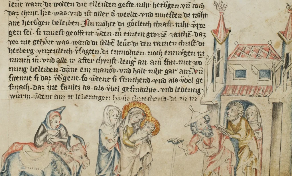 An illustration from Klosterneuburger Evangelienwerk, 1340, leaf 49