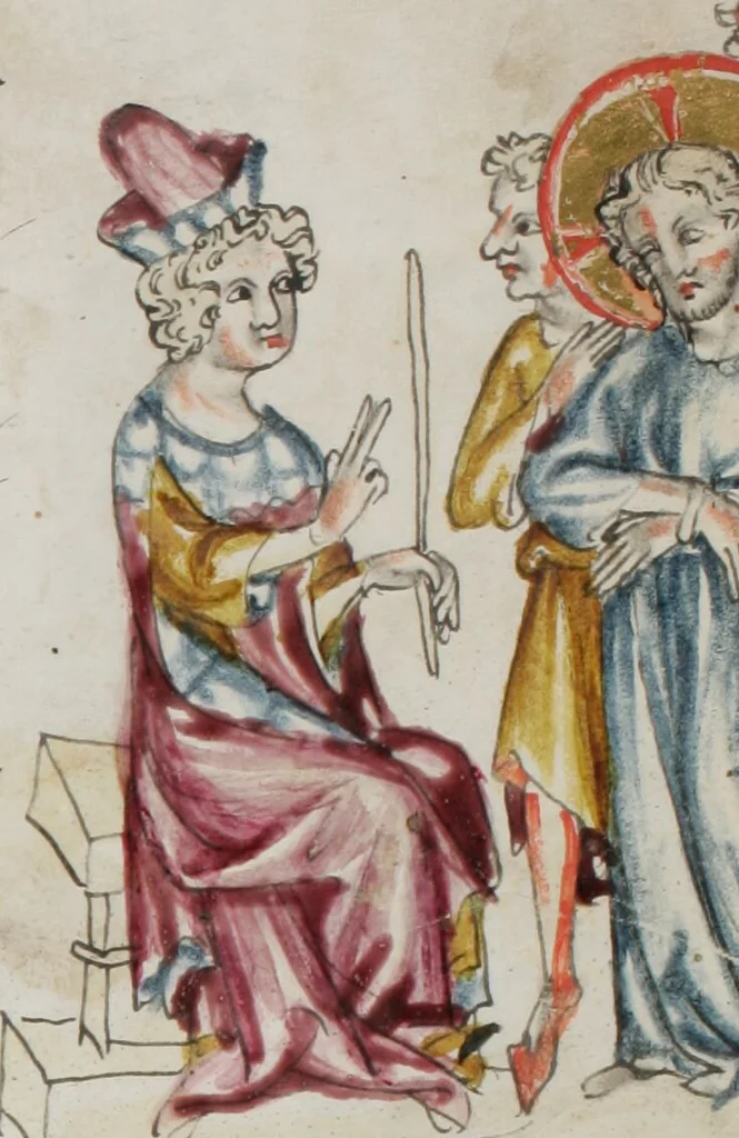 An illustration from Klosterneuburger Evangelienwerk, 1340, leaf 507