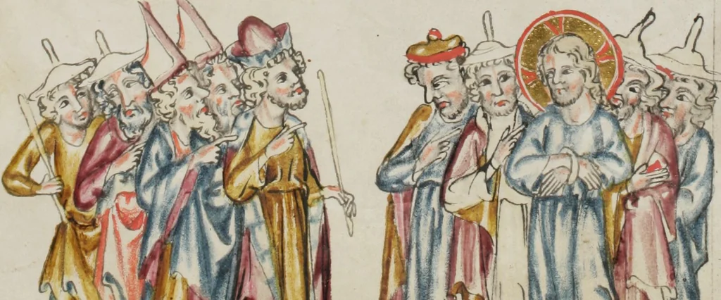 An illustration from Klosterneuburger Evangelienwerk, 1340, leaf 507