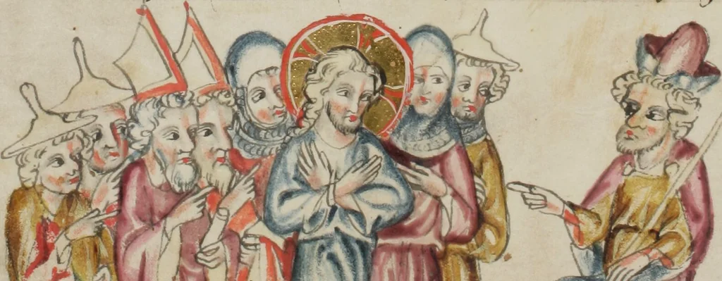 An illustration from Klosterneuburger Evangelienwerk, 1340, leaf 512