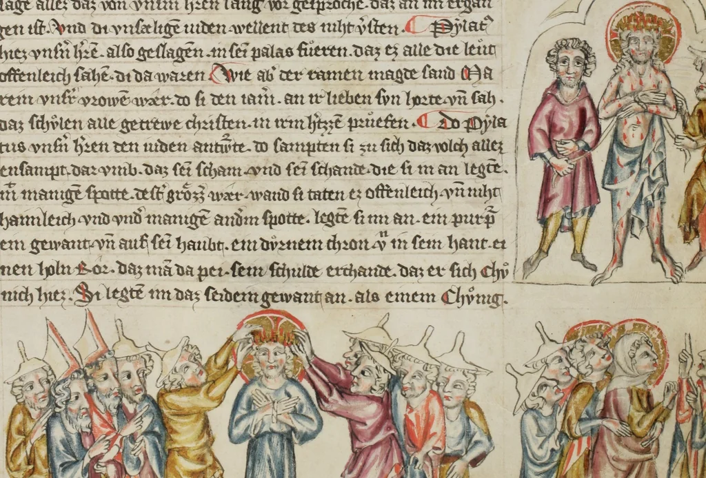 An illustration from Klosterneuburger Evangelienwerk, 1340, leaf 517