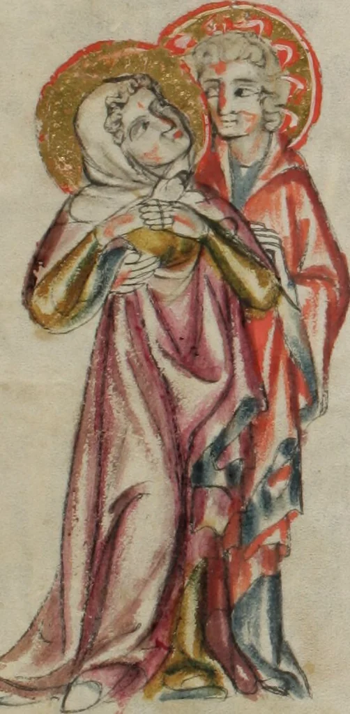 An illustration from Klosterneuburger Evangelienwerk, 1340, leaf 520