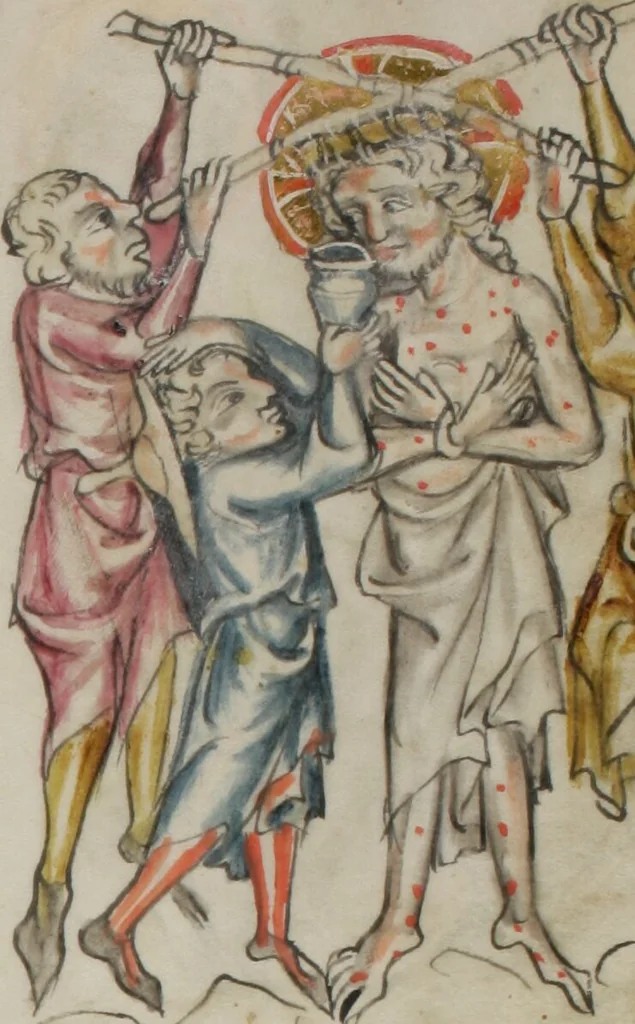 An illustration from Klosterneuburger Evangelienwerk, 1340, leaf 521