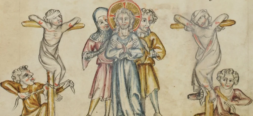 An illustration from Klosterneuburger Evangelienwerk, 1340, leaf 521