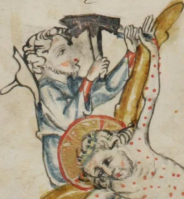 An illustration from Klosterneuburger Evangelienwerk, 1340, leaf 522
