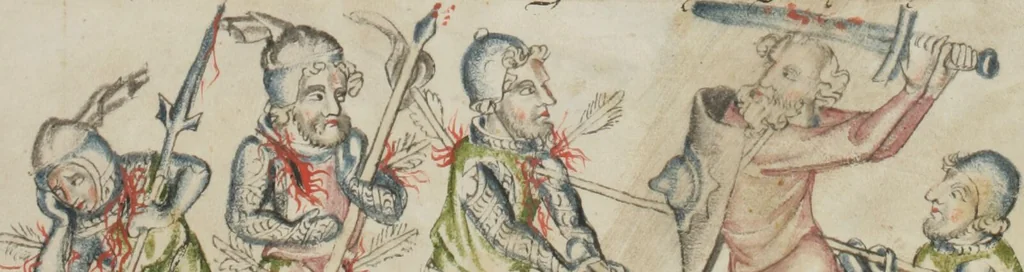 An illustration from Klosterneuburger Evangelienwerk, 1340, leaf 53