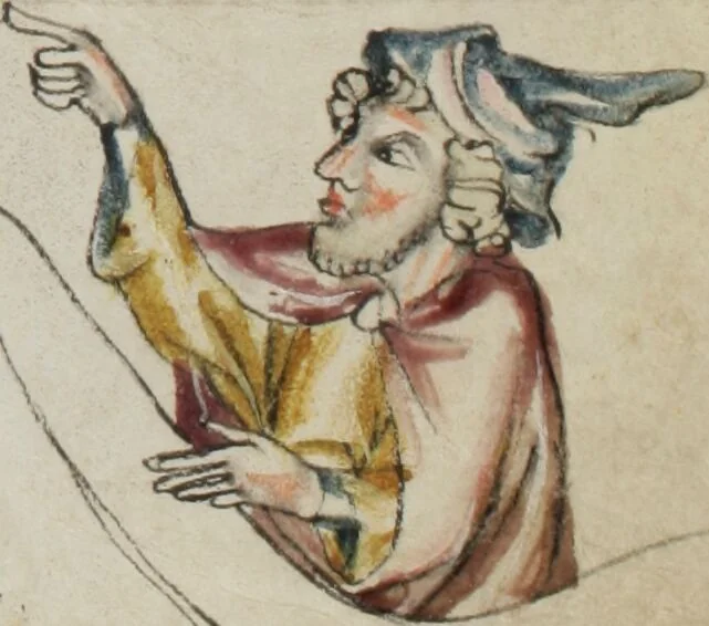 An illustration from Klosterneuburger Evangelienwerk, 1340, leaf 533