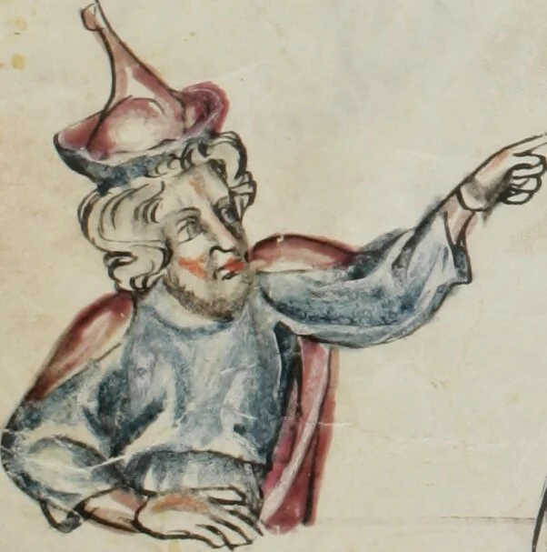 An illustration from Klosterneuburger Evangelienwerk, 1340, leaf 534