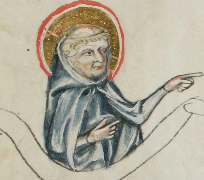 An illustration from Klosterneuburger Evangelienwerk, 1340, leaf 536