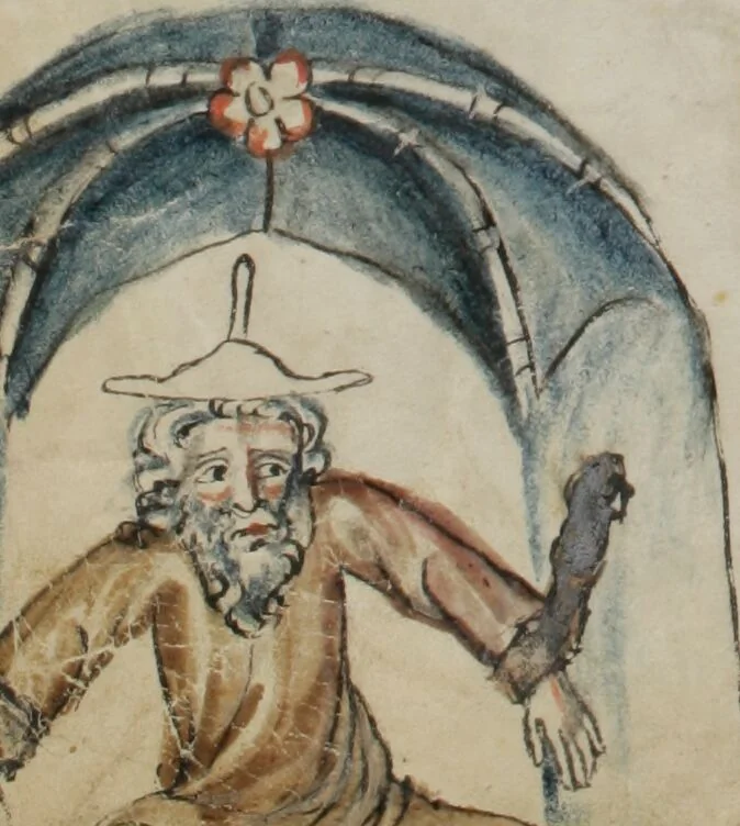 An illustration from Klosterneuburger Evangelienwerk, 1340, leaf 544