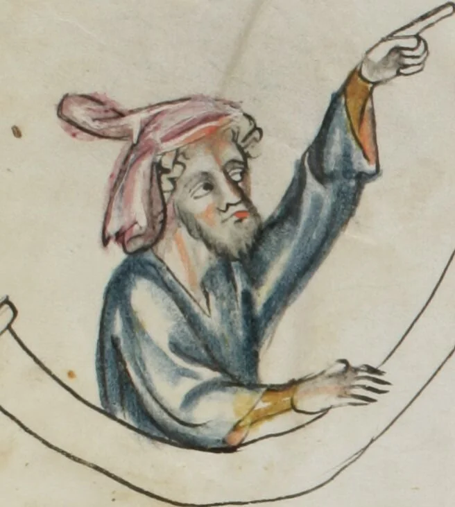 An illustration from Klosterneuburger Evangelienwerk, 1340, leaf 546