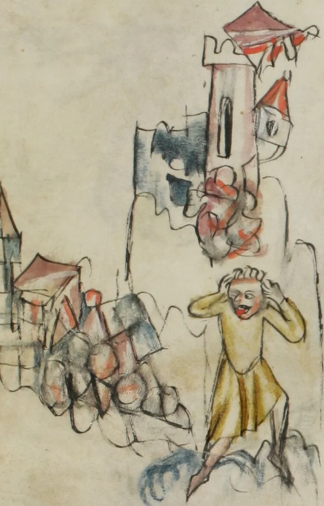 An illustration from Klosterneuburger Evangelienwerk, 1340, leaf 548