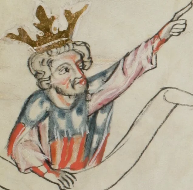 An illustration from Klosterneuburger Evangelienwerk, 1340, leaf 550