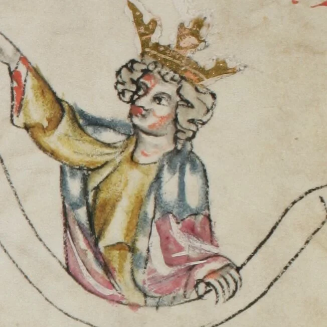 An illustration from Klosterneuburger Evangelienwerk, 1340, leaf 551