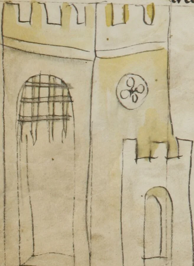 An illustration from Klosterneuburger Evangelienwerk, 1340, leaf 578