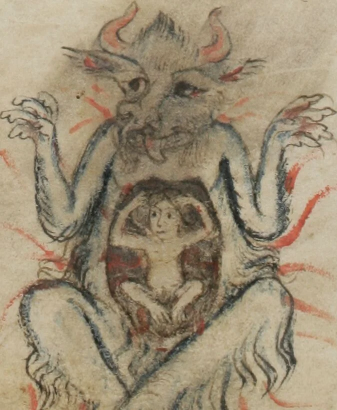 An illustration from Klosterneuburger Evangelienwerk, 1340, leaf 590