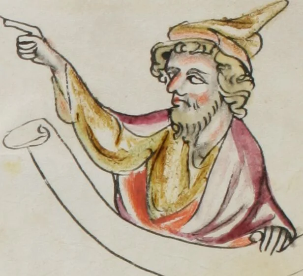 An illustration from Klosterneuburger Evangelienwerk, 1340, leaf 597
