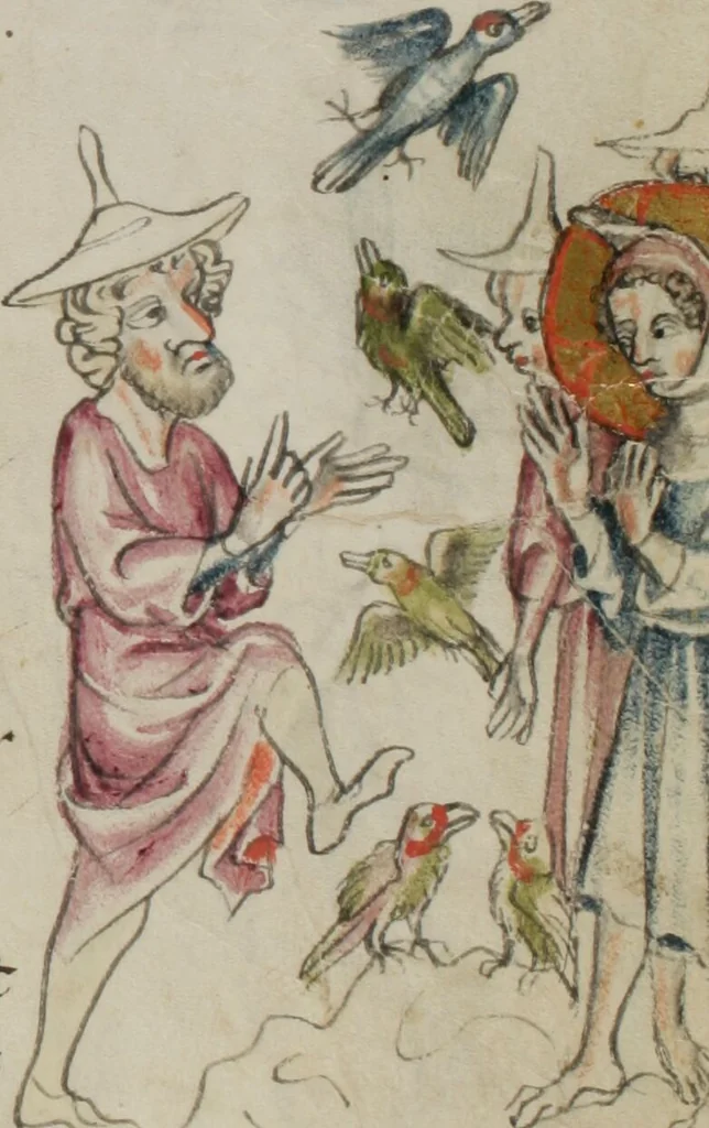An illustration from Klosterneuburger Evangelienwerk, 1340, leaf 61