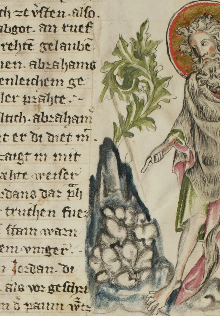 An illustration from Klosterneuburger Evangelienwerk, 1340, leaf 69