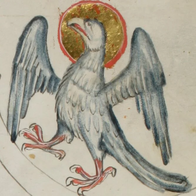 An illustration from Klosterneuburger Evangelienwerk, 1340, leaf 73