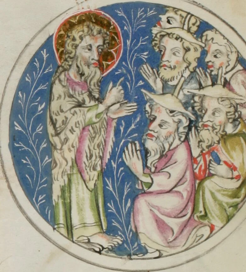 An illustration from Klosterneuburger Evangelienwerk, 1340, leaf 73