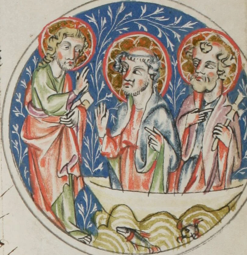 An illustration from Klosterneuburger Evangelienwerk, 1340, leaf 83