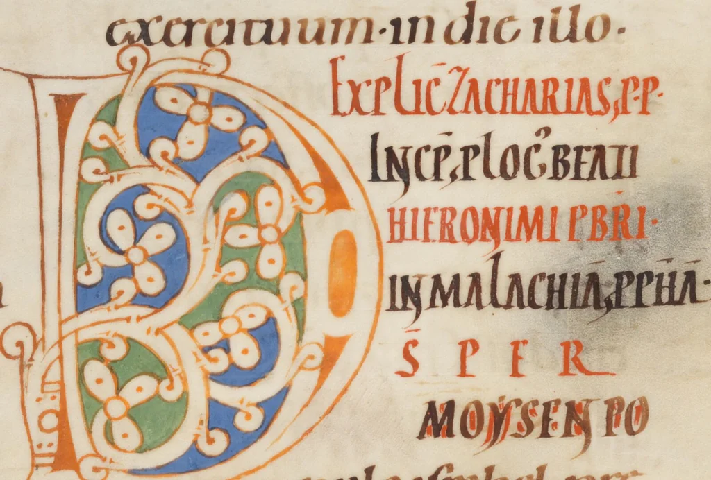 An illustration from Bibliorum sacrorum pars prima, 1080, leaf 589