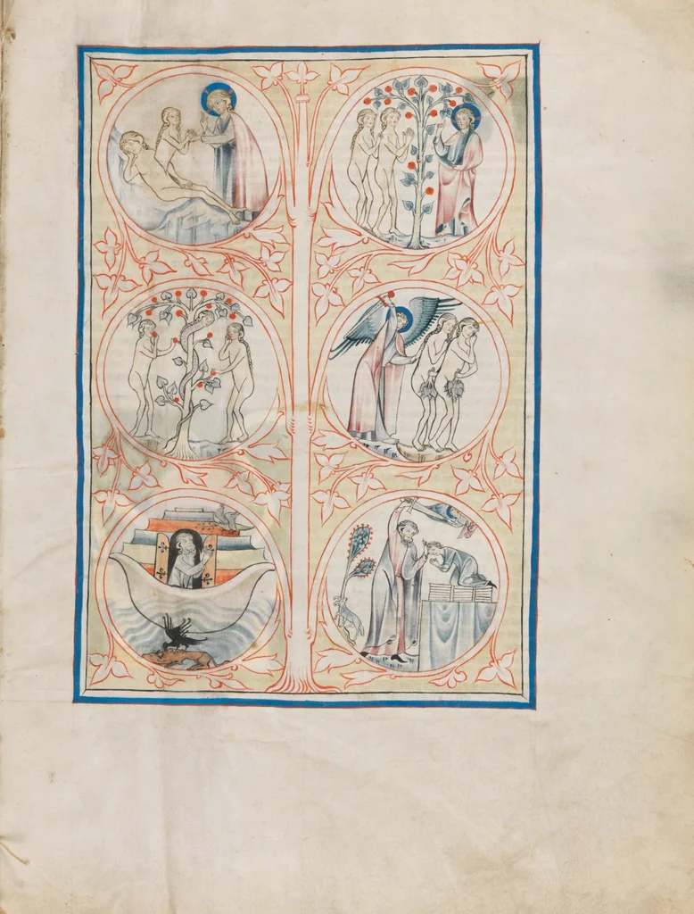 An illustration from Biblia sacra, 1350, leaf 5