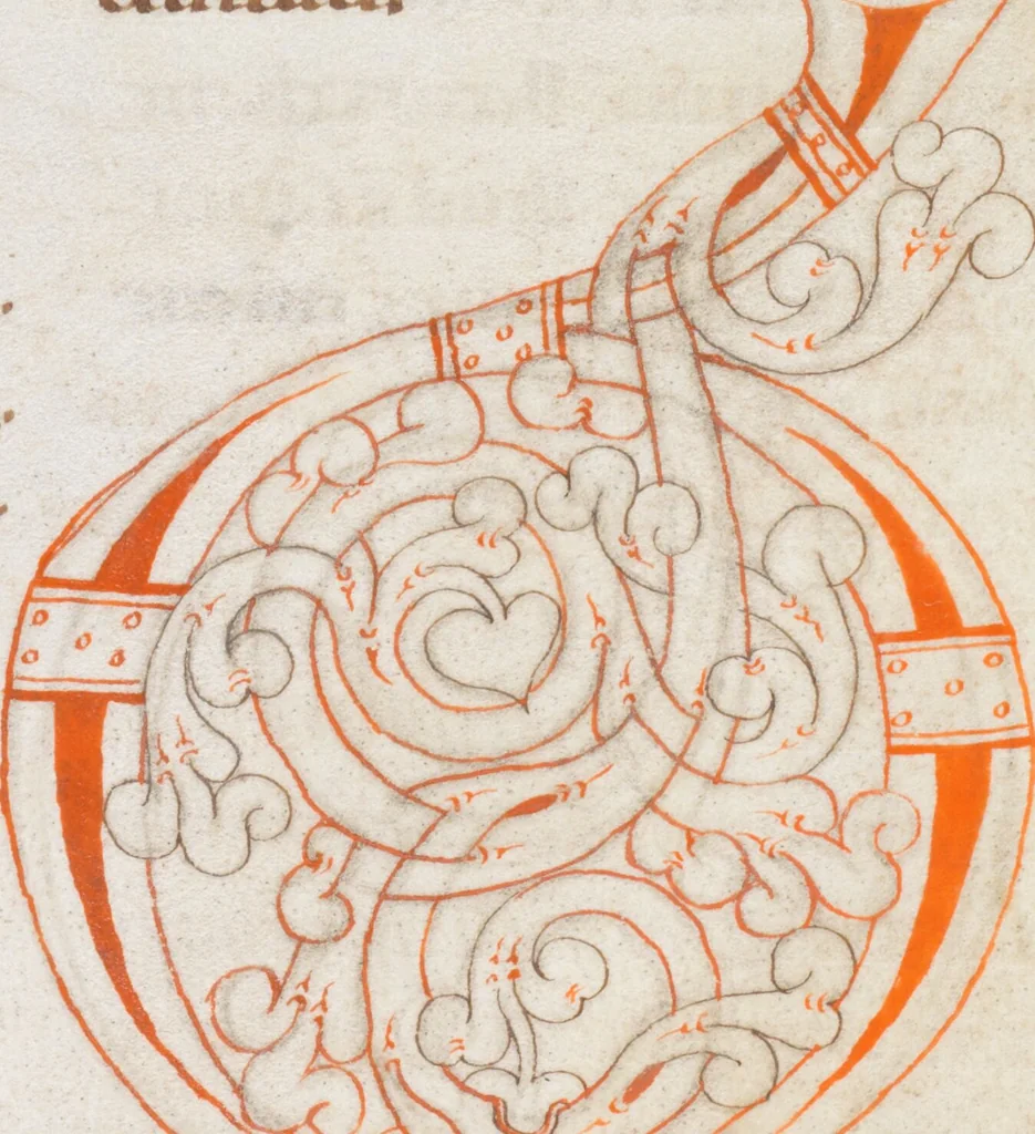 An illustration from Augustinus, 1100, leaf 204