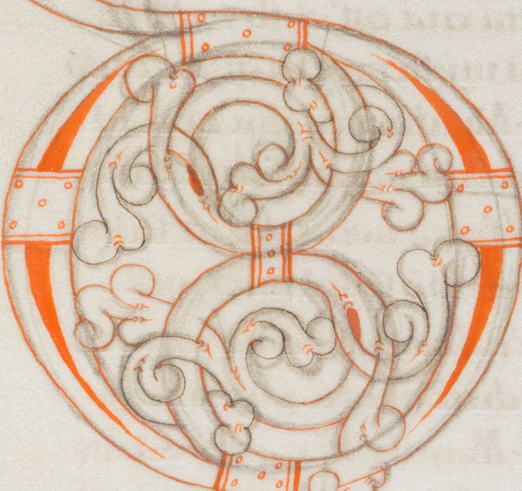 An illustration from Augustinus, 1100, leaf 28