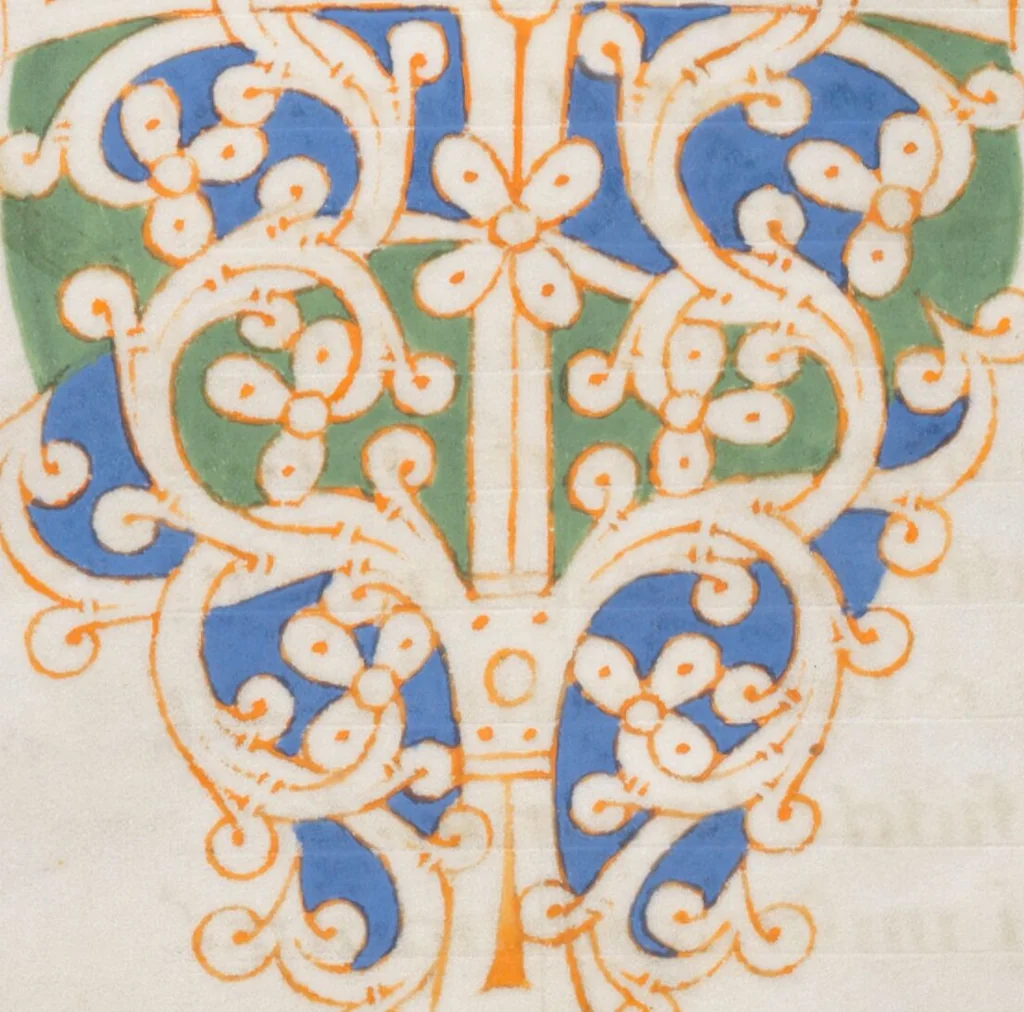 An illustration from Augustinus, In Johannis evangelium tractatus, 1080, leaf 486